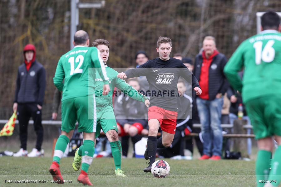 Niklas Scherer, Markus Mjalov, Serkan Dokkal, Sportgelände, Karlstadt, 08.03.2020, Fussball, Kreisliga Würzburg Gr. 2, FV Gemünden/Seifriedsburg, FV Karlstadt - Bild-ID: 2274598