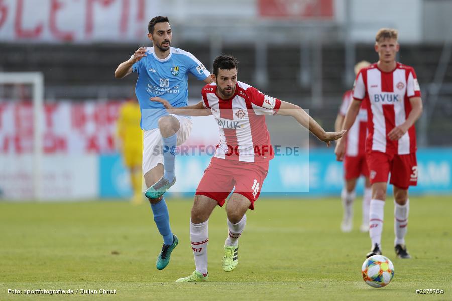 Luca Pfeiffer, Rafael Garcia, FLYERALARM Arena, Würzburg, 19.06.2020, DFB, sport, action, Fussball, Juni 2020, 3. Liga, Chemnitzer FC, FC Würzburger Kickers - Bild-ID: 2275786