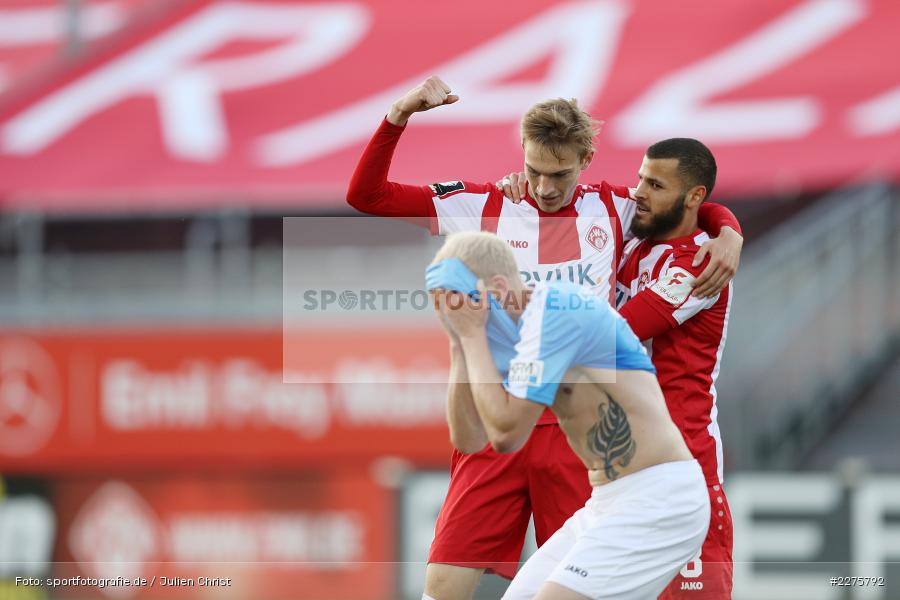 Clemens Schoppenhauer, Maximilian Breunig, FLYERALARM Arena, Würzburg, 19.06.2020, DFB, sport, action, Fussball, Juni 2020, 3. Liga, Chemnitzer FC, FC Würzburger Kickers - Bild-ID: 2275792