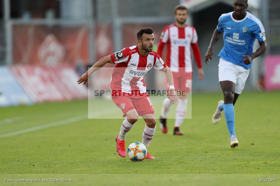 Albion Vrenezi, FLYERALARM Arena, Würzburg, 19.06.2020, DFB, sport, action, Fussball, Juni 2020, 3. Liga, Chemnitzer FC, FC Würzburger Kickers - Bild-ID: 2275811