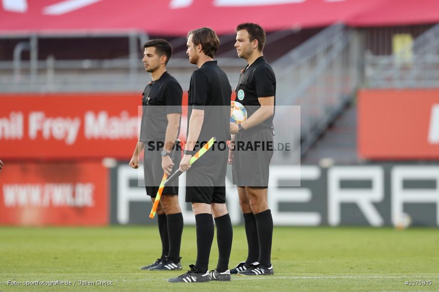 Wolfgang Haslberger, Maximilian Riedel, Dr. Markus Huber, FLYERALARM Arena, Würzburg, 19.06.2020, DFB, sport, action, Fussball, Juni 2020, 3. Liga, Chemnitzer FC, FC Würzburger Kickers - Bild-ID: 2275815