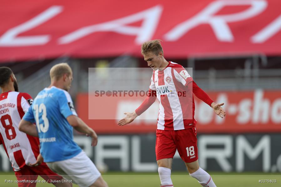 Torjubel, Maximilian Breunig, FLYERALARM Arena, Würzburg, 19.06.2020, DFB, sport, action, Fussball, Juni 2020, 3. Liga, Chemnitzer FC, FC Würzburger Kickers - Bild-ID: 2275823
