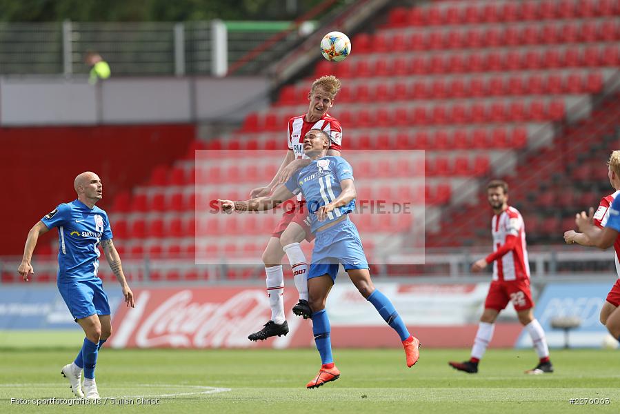 Nikolas Nartey, Niklas Hoffmann, FLYERALARM Arena, Würzburg, 27.06.2020, DFB, sport, action, Fussball, Juni 2020, 3. Liga, FC Hansa Rostock, FC Würzburger Kickers - Bild-ID: 2276063