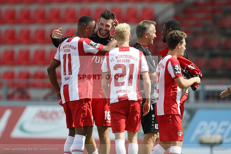 Saliou Sané, Luke Hemmerich, Luca Pfeiffer, Rainer Zietsch, Patrick Sontheimer, FLYERALARM Arena, Würzburg, 27.06.2020, DFB, sport, action, Fussball, Juni 2020, 3. Liga, FC Hansa Rostock, FC Würzburger Kickers - Bild-ID: 2276077