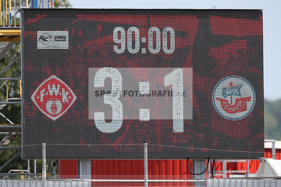 90 Minuten, Spielstand, Anzeigetafel, FLYERALARM Arena, Würzburg, 27.06.2020, DFB, sport, action, Fussball, Juni 2020, 3. Liga, FC Hansa Rostock, FC Würzburger Kickers - Bild-ID: 2276081 90 Minuten, Spielstand, Anzeigetafel, FLYERALARM Arena, Würzburg, 27.06.2020, DFB, sport, action, Fussball, Juni 2020, 3. Liga, FC Hansa Rostock, FC Würzburger Kickers - Bild-ID: 2276081
