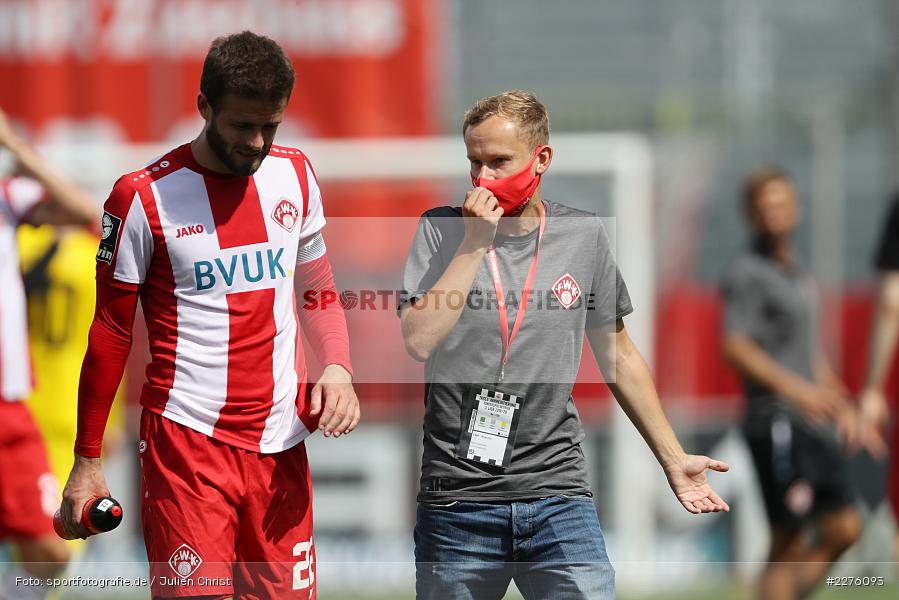 Daniel Hägele, Nico Eichelbrönner, FLYERALARM Arena, Würzburg, 27.06.2020, DFB, sport, action, Fussball, Juni 2020, 3. Liga, FC Hansa Rostock, FC Würzburger Kickers - Bild-ID: 2276093