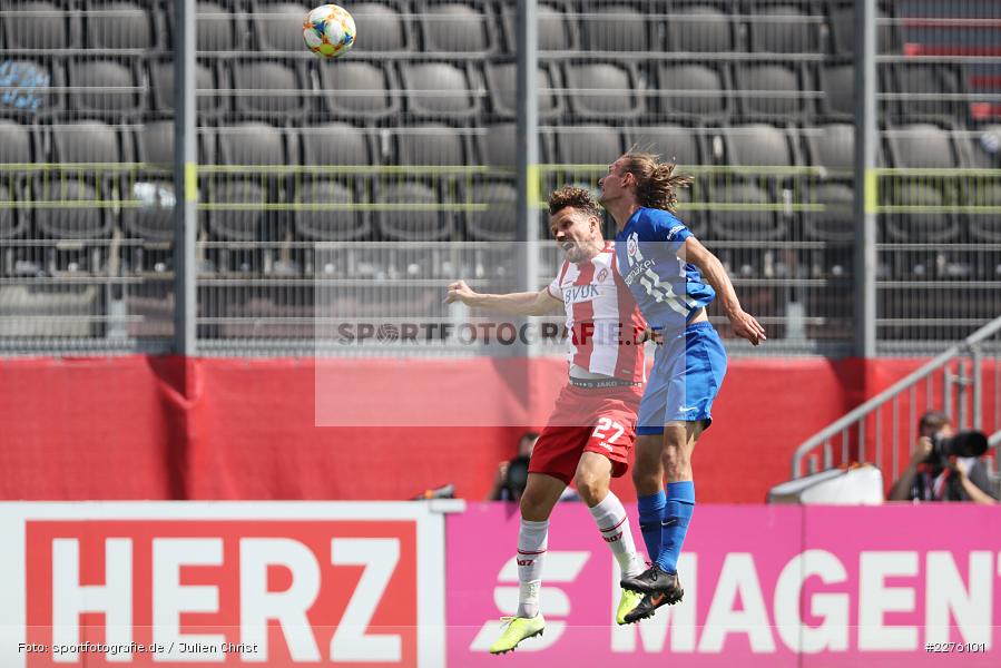 Sebastian Schuppan, Kai Bülow, FLYERALARM Arena, Würzburg, 27.06.2020, DFB, sport, action, Fussball, Juni 2020, 3. Liga, FC Hansa Rostock, FC Würzburger Kickers - Bild-ID: 2276101