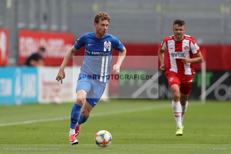 Maximilian Ahlschwede, FLYERALARM Arena, Würzburg, 27.06.2020, DFB, sport, action, Fussball, Juni 2020, 3. Liga, FC Hansa Rostock, FC Würzburger Kickers - Bild-ID: 2276141