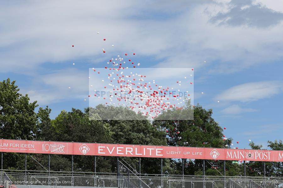 1907 Ballons, FLYERALARM Arena, Würzburg, 04.07.2020, DFB, sport, action, Fussball, Juli 2020, 3. Liga, Hallescher FC, FC Würzburger Kickers - Bild-ID: 2276160