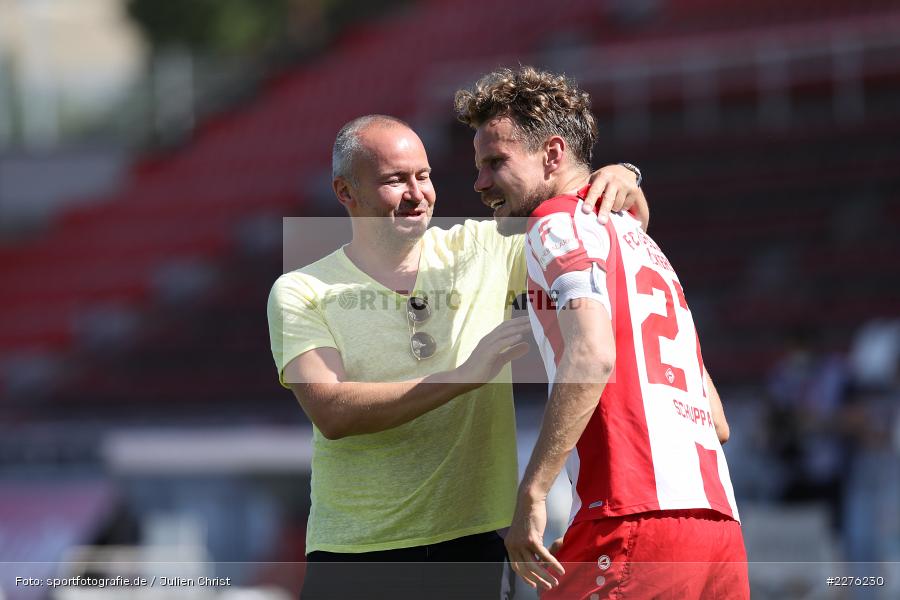 Sebastian Schuppan, Thorsten Fischer, FLYERALARM Arena, Würzburg, 04.07.2020, DFB, sport, action, Fussball, Juli 2020, 3. Liga, Hallescher FC, FC Würzburger Kickers - Bild-ID: 2276230