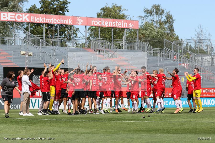 Vincent Müller, Daniel Sauer, Aufstieg, Feiern, Würzburger Kickers, FLYERALARM Arena, Würzburg, 04.07.2020, DFB, sport, action, Fussball, Juli 2020, 3. Liga, Hallescher FC, FC Würzburger Kickers - Bild-ID: 2276254