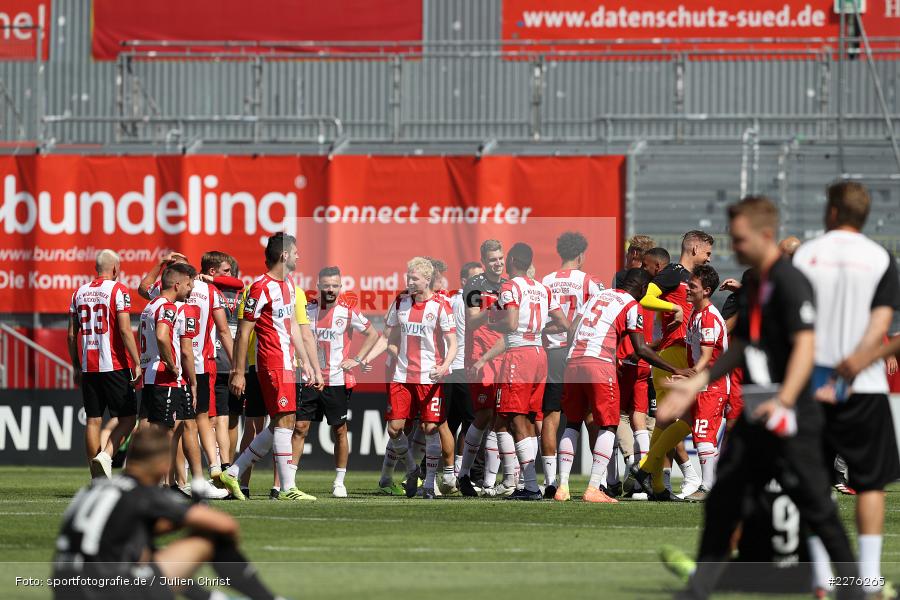 Mannschaft, Aufstieg, FLYERALARM Arena, Würzburg, 04.07.2020, DFB, sport, action, Fussball, Juli 2020, 3. Liga, Hallescher FC, FC Würzburger Kickers - Bild-ID: 2276265