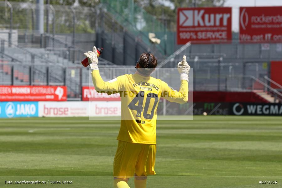 Vincent Mueller, FLYERALARM Arena, Würzburg, 04.07.2020, DFB, sport, action, Fussball, Juli 2020, 3. Liga, Hallescher FC, FC Würzburger Kickers - Bild-ID: 2276324