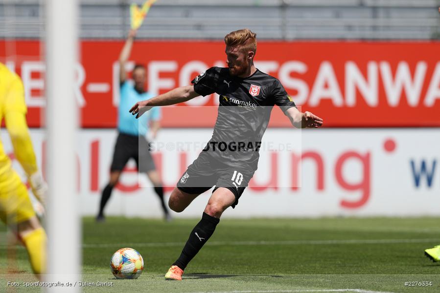 Mathias Fetsch, FLYERALARM Arena, Würzburg, 04.07.2020, DFB, sport, action, Fussball, Juli 2020, 3. Liga, Hallescher FC, FC Würzburger Kickers - Bild-ID: 2276334