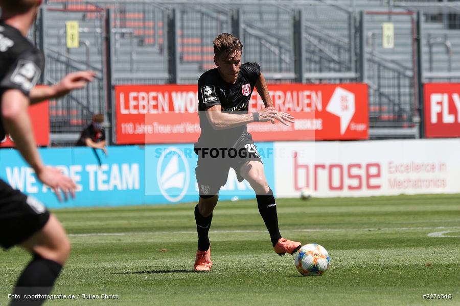 Florian Hansch, FLYERALARM Arena, Würzburg, 04.07.2020, DFB, sport, action, Fussball, Juli 2020, 3. Liga, Hallescher FC, FC Würzburger Kickers - Bild-ID: 2276340