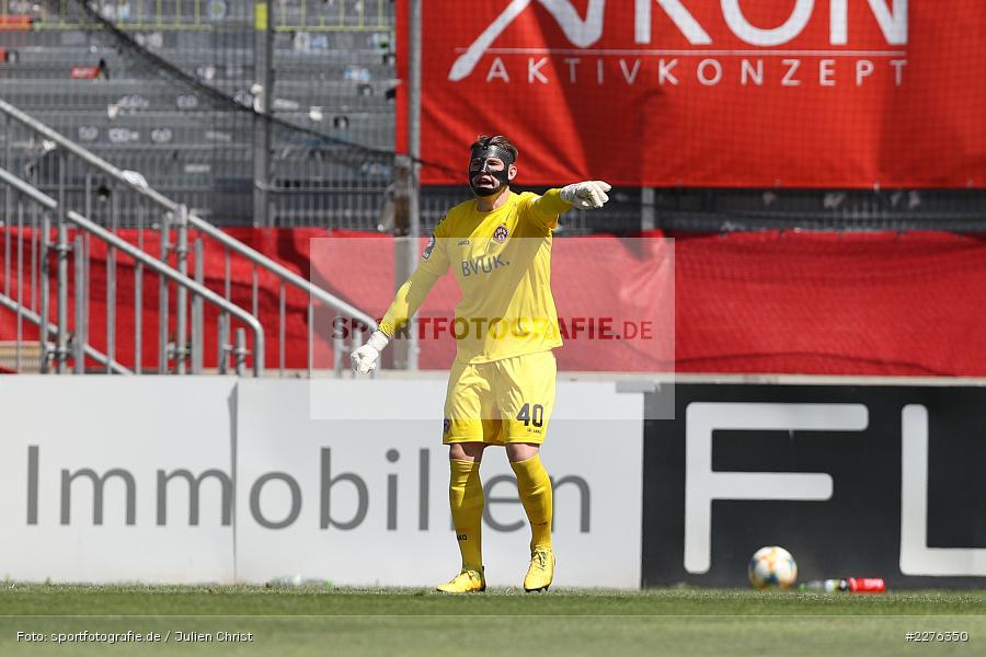 Vincent Mueller, FLYERALARM Arena, Würzburg, 04.07.2020, DFB, sport, action, Fussball, Juli 2020, 3. Liga, Hallescher FC, FC Würzburger Kickers - Bild-ID: 2276350