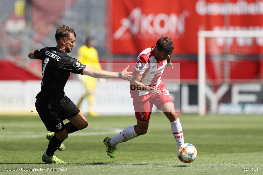 Pascal Sohm, Robert Herrmann, FLYERALARM Arena, Würzburg, 04.07.2020, DFB, sport, action, Fussball, Juli 2020, 3. Liga, Hallescher FC, FC Würzburger Kickers - Bild-ID: 2276364 Pascal Sohm, Robert Herrmann, FLYERALARM Arena, Würzburg, 04.07.2020, DFB, sport, action, Fussball, Juli 2020, 3. Liga, Hallescher FC, FC Würzburger Kickers - Bild-ID: 2276364