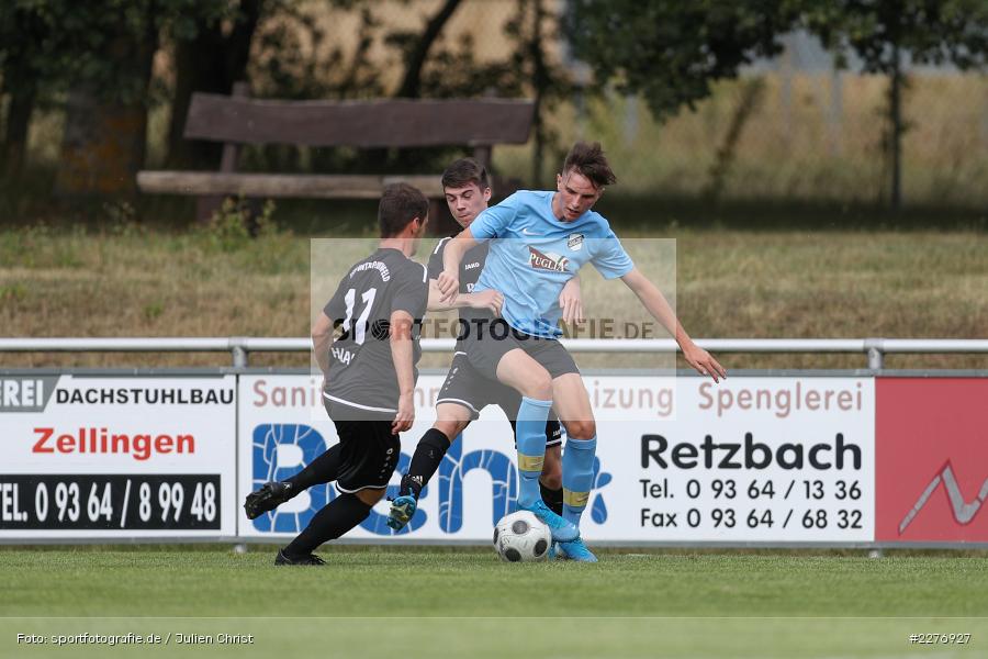 Tom Öffner, Hannes Zeidler, Luca Hilbert, Fussball, 02.08.2020, Bezirksfreundschaftsspiele, TSV Unterpleichfeld, TSV Retzbach - Bild-ID: 2276927