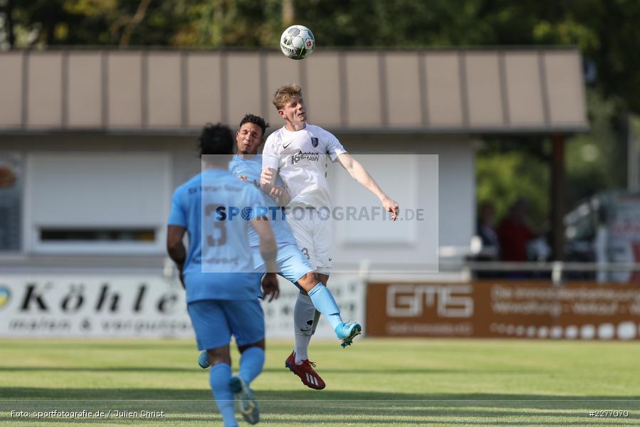 Adrian Winter, Rachid Yahia, Bayernliga Nord, Landesliga Nordwest, 08.08.2020, Landesfreundschaftsspiele, SV Vatan Spor Aschaffenburg, TSV Karlburg - Bild-ID: 2277070