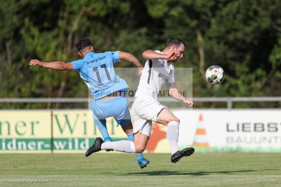 Maurice Kübert, Rachid Yahia, Bayernliga Nord, Landesliga Nordwest, 08.08.2020, Landesfreundschaftsspiele, SV Vatan Spor Aschaffenburg, TSV Karlburg - Bild-ID: 2277098