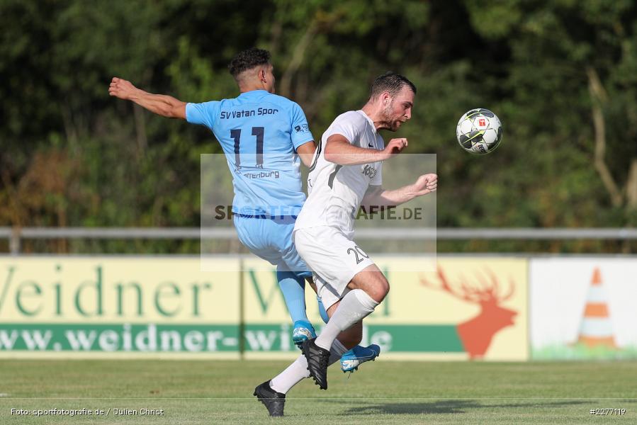Maurice Kübert, Rachid Yahia, Bayernliga Nord, Landesliga Nordwest, 08.08.2020, Landesfreundschaftsspiele, SV Vatan Spor Aschaffenburg, TSV Karlburg - Bild-ID: 2277119