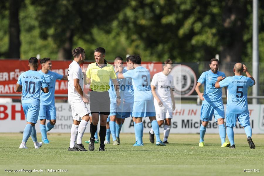 Marcus Alexander, Jan Faidi, Serkan Pancar, Bayernliga Nord, Landesliga Nordwest, 08.08.2020, Landesfreundschaftsspiele, SV Vatan Spor Aschaffenburg, TSV Karlburg - Bild-ID: 2277130