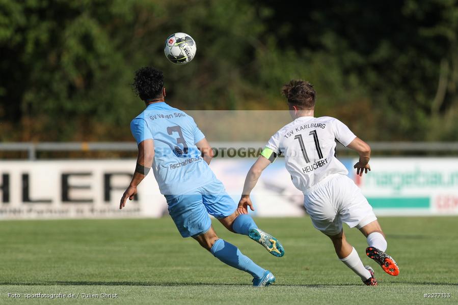 Jan Faidi, Jari Heuchert, Bayernliga Nord, Landesliga Nordwest, 08.08.2020, Landesfreundschaftsspiele, SV Vatan Spor Aschaffenburg, TSV Karlburg - Bild-ID: 2277133