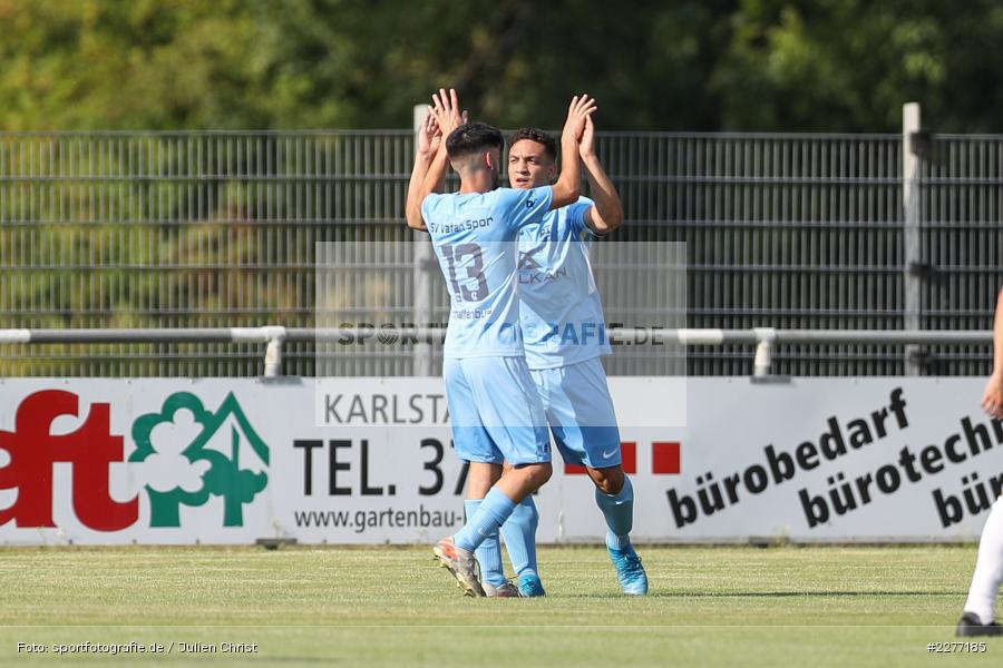 Rachid Yahia, Simon Cesari, Bayernliga Nord, Landesliga Nordwest, 08.08.2020, Landesfreundschaftsspiele, SV Vatan Spor Aschaffenburg, TSV Karlburg - Bild-ID: 2277185