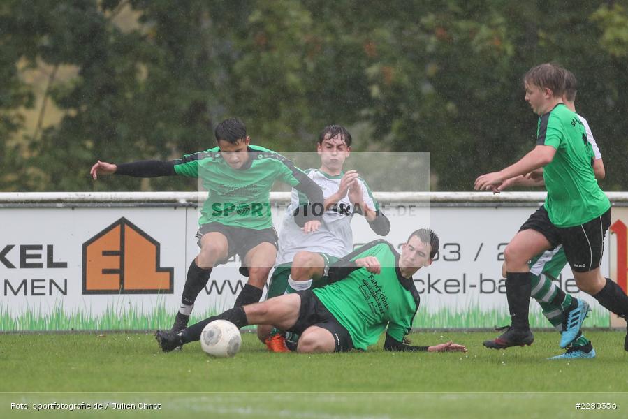 Lukas Sauer, Jan-Niklas Galozi, Noah Edelhäuser, Sportgelände, Karlstadt, 26.09.2020, sport, action, Fussball, September 2020, (SG) DJK-TuS Aschaffenburg-Leider, (SG) FV Karlstadt - Bild-ID: 2280356 Lukas Sauer, Jan-Niklas Galozi, Noah Edelhäuser, Sportgelände, Karlstadt, 26.09.2020, sport, action, Fussball, September 2020, (SG) DJK-TuS Aschaffenburg-Leider, (SG) FV Karlstadt - Bild-ID: 2280356