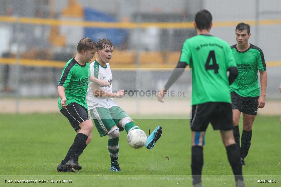 Felix Weber, Matthias Spall, Sportgelände, Karlstadt, 26.09.2020, sport, action, Fussball, September 2020, (SG) DJK-TuS Aschaffenburg-Leider, (SG) FV Karlstadt - Bild-ID: 2280408