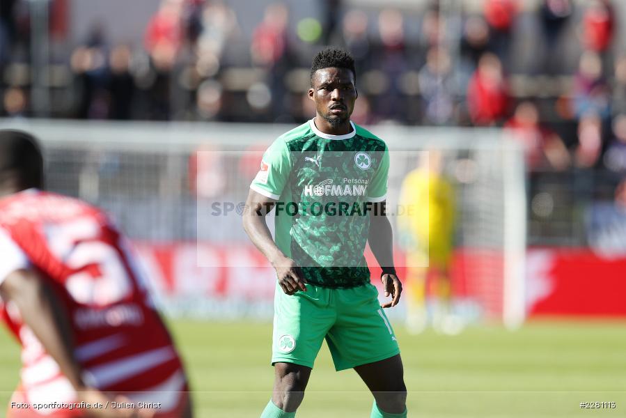 Hans Nunoo Sarpei, FLYERALARM Arena, Würzburg, 04.10.2020, DFL, sport, action, Fussball, Deutschland, Oktober 2020, Saison 2020/2021, Bundesliga, 2. Bundesliga, SpVgg Greuther Fürth, FC Würzburger Kickers - Bild-ID: 2281113