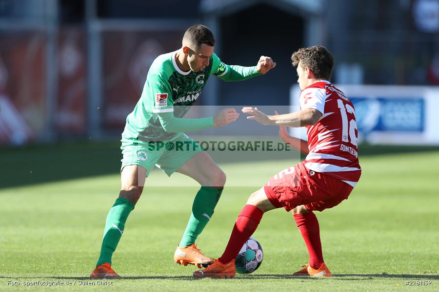 Patrick Sontheimer, Branimir Hrgota, FLYERALARM Arena, Würzburg, 04.10.2020, DFL, sport, action, Fussball, Deutschland, Oktober 2020, Saison 2020/2021, Bundesliga, 2. Bundesliga, SpVgg Greuther Fürth, FC Würzburger Kickers - Bild-ID: 2281139 Patrick Sontheimer, Branimir Hrgota, FLYERALARM Arena, Würzburg, 04.10.2020, DFL, sport, action, Fussball, Deutschland, Oktober 2020, Saison 2020/2021, Bundesliga, 2. Bundesliga, SpVgg Greuther Fürth, FC Würzburger Kickers - Bild-ID: 2281139