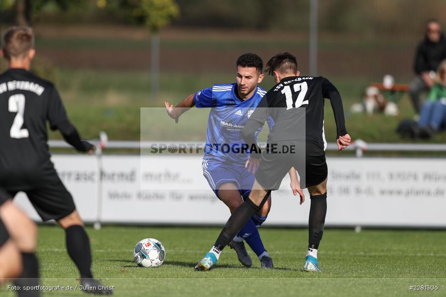 Luca Hilbert, Adrian Istrefi, sport, action, TSV Retzbach, TSV Lohr, Sportgelände, Retzbach, Oktober 2020, Fussball, DFB, Bezirksliga Unterfranken, 04.10.2020 - Bild-ID: 2281306