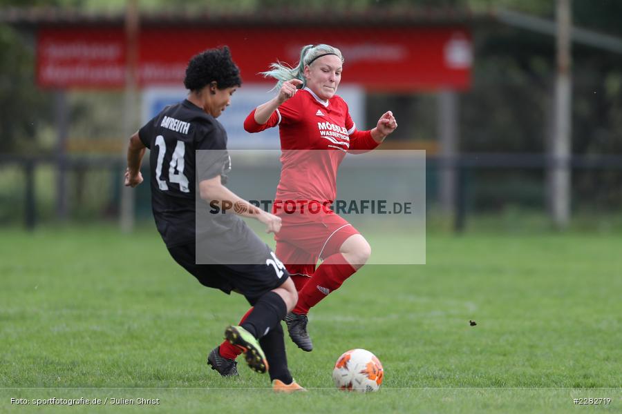 Ramona Antwi Abeyie, Lisa Blum, Sportgelände, Karsbach, 17.10.2020, sport, action, Saison, Landesliga Nord Frauen, Deutschland, Oktober 2020, SpVgg Oberfranken Bayreuth, FC Karsbach - Bild-ID: 2282719 Ramona Antwi Abeyie, Lisa Blum, Sportgelände, Karsbach, 17.10.2020, sport, action, Saison, Landesliga Nord Frauen, Deutschland, Oktober 2020, SpVgg Oberfranken Bayreuth, FC Karsbach - Bild-ID: 2282719