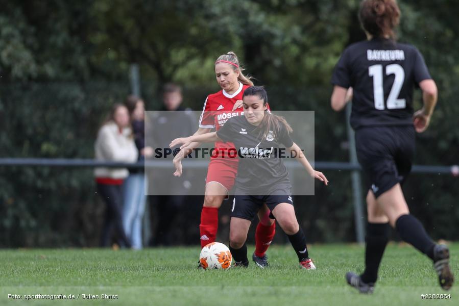 Vjollca Mustafa, Annika Rehm, Sportgelände, Karsbach, 17.10.2020, sport, action, Saison, Landesliga Nord Frauen, Deutschland, Oktober 2020, SpVgg Oberfranken Bayreuth, FC Karsbach - Bild-ID: 2282834 Vjollca Mustafa, Annika Rehm, Sportgelände, Karsbach, 17.10.2020, sport, action, Saison, Landesliga Nord Frauen, Deutschland, Oktober 2020, SpVgg Oberfranken Bayreuth, FC Karsbach - Bild-ID: 2282834