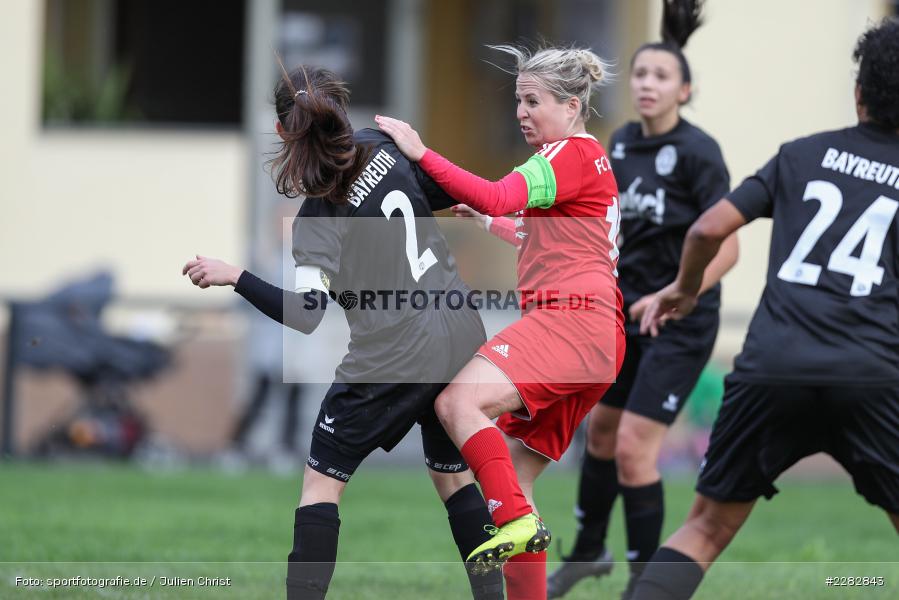 Annika Rüger, Marie Theres Franz, Sportgelände, Karsbach, 17.10.2020, sport, action, Saison, Landesliga Nord Frauen, Deutschland, Oktober 2020, SpVgg Oberfranken Bayreuth, FC Karsbach - Bild-ID: 2282843