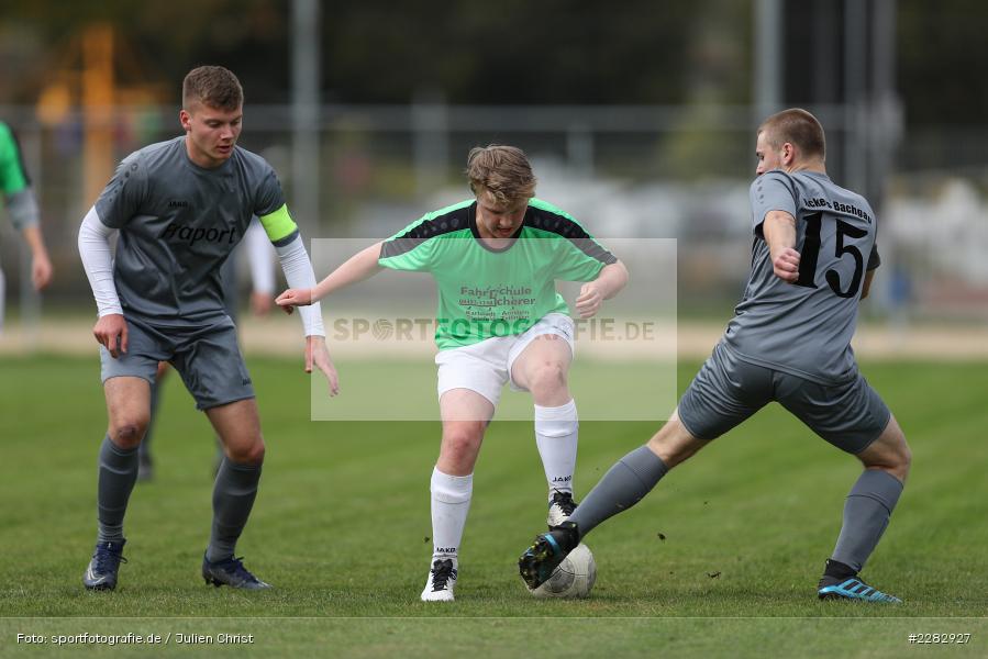 Louis Matko, Jan Balmert, Matthias Spall, Sportgelände, Karlstadt, 17.10.2020, sport, action, Saison, U19 Bezirksoberliga Ufr., Deutschland, Oktober 2020, JFG Kickers Bachgau, (SG) FV Karlstadt - Bild-ID: 2282927 Louis Matko, Jan Balmert, Matthias Spall, Sportgelände, Karlstadt, 17.10.2020, sport, action, Saison, U19 Bezirksoberliga Ufr., Deutschland, Oktober 2020, JFG Kickers Bachgau, (SG) FV Karlstadt - Bild-ID: 2282927