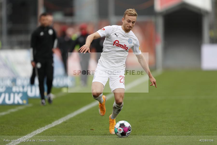 Jannik Dehm, FLYERALARM Arena, Würzburg, 18.10.2020, sport, action, Saison 2020/2021, soccer, sports, 2. Bundesliga, Deutschland, Oktober 2020, KSV, Holstein Kiel, FC Würzburger Kickers - Bild-ID: 2283108
