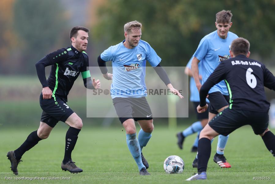 sports, sport, soccer, action, TuS Aschaffenburg-Leider, TSV Retzbach, Steffen Bolze, Sportgelände, Saison 2019/2020, Retzbach, Oktober 2020, Lukas Fischer, Felix Strohmenger, Deutschland, Bezirksliga Unterfranken West, 18.10.2020 - Bild-ID: 2283136