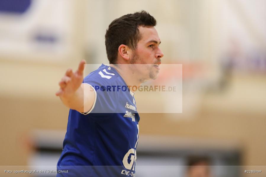 Christian Schön, Raiffeisen-Sporthalle, Thüngersheim, 18.10.2020, sport, action, Saison 2020/2021, Handball, sports, Bezirksliga Herren, Deutschland, Oktober 2020, TSV Karlstadt, HSV Thüngersheim - Bild-ID: 2283169