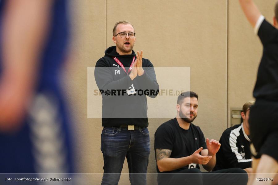 Florian Wolf, Raiffeisen-Sporthalle, Thüngersheim, 18.10.2020, sport, action, Saison 2020/2021, Handball, sports, Bezirksliga Herren, Deutschland, Oktober 2020, TSV Karlstadt, HSV Thüngersheim - Bild-ID: 2283172 Florian Wolf, Raiffeisen-Sporthalle, Thüngersheim, 18.10.2020, sport, action, Saison 2020/2021, Handball, sports, Bezirksliga Herren, Deutschland, Oktober 2020, TSV Karlstadt, HSV Thüngersheim - Bild-ID: 2283172