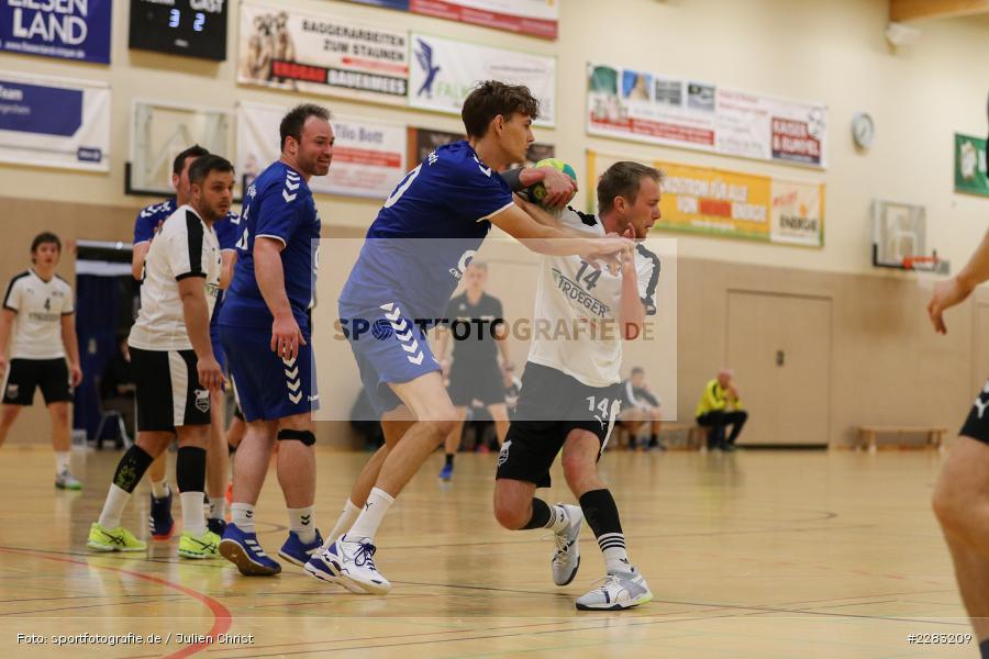 Sebastian Klüpfel, Henrik Jöst, Raiffeisen-Sporthalle, Thüngersheim, 18.10.2020, sport, action, Saison 2020/2021, Handball, sports, Bezirksliga Herren, Deutschland, Oktober 2020, TSV Karlstadt, HSV Thüngersheim - Bild-ID: 2283209