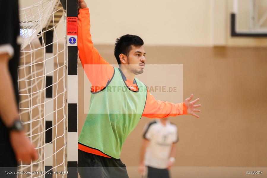 Christian Dunst, Raiffeisen-Sporthalle, Thüngersheim, 18.10.2020, sport, action, Saison 2020/2021, Handball, sports, Bezirksliga Herren, Deutschland, Oktober 2020, TSV Karlstadt, HSV Thüngersheim - Bild-ID: 2283217