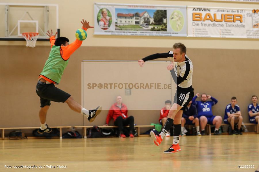 Alexander Klüpfel, Christian Dunst, Raiffeisen-Sporthalle, Thüngersheim, 18.10.2020, sport, action, Saison 2020/2021, Handball, sports, Bezirksliga Herren, Deutschland, Oktober 2020, TSV Karlstadt, HSV Thüngersheim - Bild-ID: 2283222 Alexander Klüpfel, Christian Dunst, Raiffeisen-Sporthalle, Thüngersheim, 18.10.2020, sport, action, Saison 2020/2021, Handball, sports, Bezirksliga Herren, Deutschland, Oktober 2020, TSV Karlstadt, HSV Thüngersheim - Bild-ID: 2283222