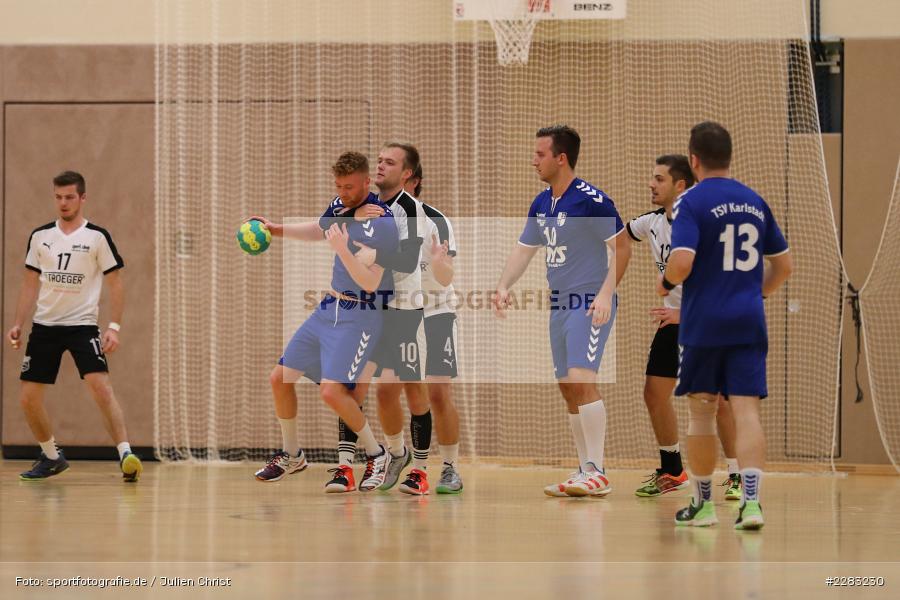 Hannes Blaumeiser, Alexander Klüpfel, Raiffeisen-Sporthalle, Thüngersheim, 18.10.2020, sport, action, Saison 2020/2021, Handball, sports, Bezirksliga Herren, Deutschland, Oktober 2020, TSV Karlstadt, HSV Thüngersheim - Bild-ID: 2283230 Hannes Blaumeiser, Alexander Klüpfel, Raiffeisen-Sporthalle, Thüngersheim, 18.10.2020, sport, action, Saison 2020/2021, Handball, sports, Bezirksliga Herren, Deutschland, Oktober 2020, TSV Karlstadt, HSV Thüngersheim - Bild-ID: 2283230