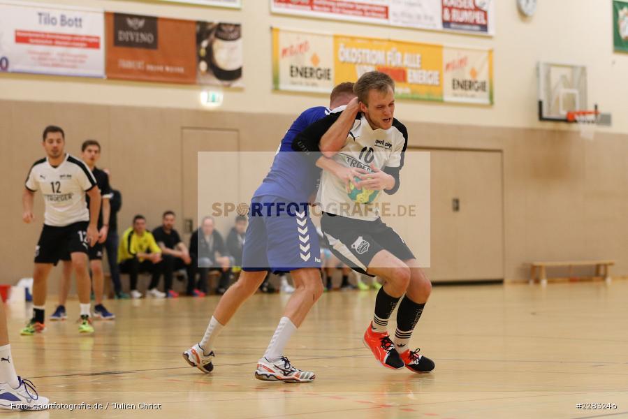 Hannes Blaumeiser, Alexander Klüpfel, Raiffeisen-Sporthalle, Thüngersheim, 18.10.2020, sport, action, Saison 2020/2021, Handball, sports, Bezirksliga Herren, Deutschland, Oktober 2020, TSV Karlstadt, HSV Thüngersheim - Bild-ID: 2283246 Hannes Blaumeiser, Alexander Klüpfel, Raiffeisen-Sporthalle, Thüngersheim, 18.10.2020, sport, action, Saison 2020/2021, Handball, sports, Bezirksliga Herren, Deutschland, Oktober 2020, TSV Karlstadt, HSV Thüngersheim - Bild-ID: 2283246