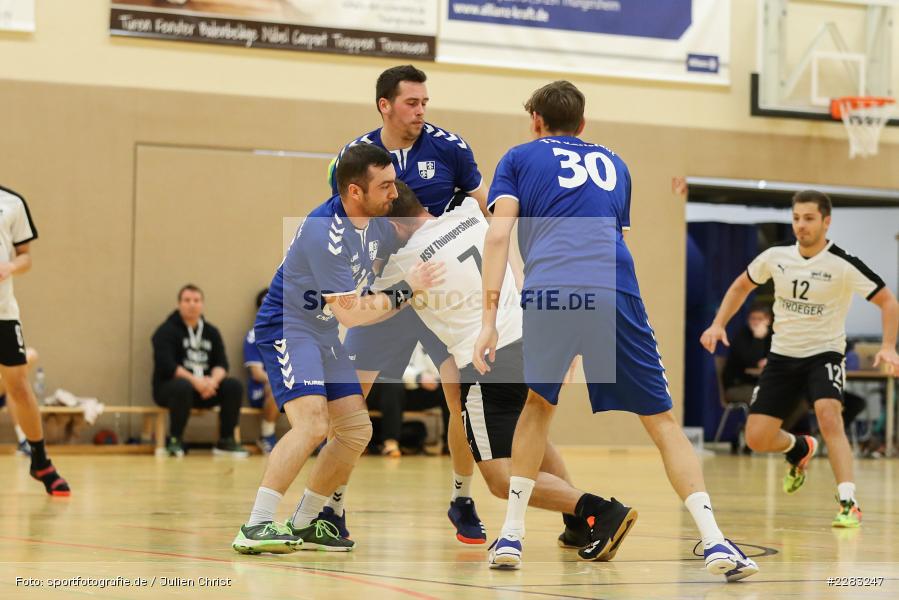 Christian Schön, Felix Fuchs, Michael Lutz, Raiffeisen-Sporthalle, Thüngersheim, 18.10.2020, sport, action, Saison 2020/2021, Handball, sports, Bezirksliga Herren, Deutschland, Oktober 2020, TSV Karlstadt, HSV Thüngersheim - Bild-ID: 2283247 Christian Schön, Felix Fuchs, Michael Lutz, Raiffeisen-Sporthalle, Thüngersheim, 18.10.2020, sport, action, Saison 2020/2021, Handball, sports, Bezirksliga Herren, Deutschland, Oktober 2020, TSV Karlstadt, HSV Thüngersheim - Bild-ID: 2283247