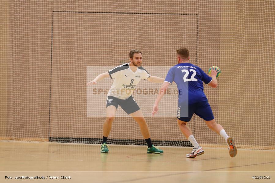 Hannes Blaumeiser, Christian Urlaub, Raiffeisen-Sporthalle, Thüngersheim, 18.10.2020, sport, action, Saison 2020/2021, Handball, sports, Bezirksliga Herren, Deutschland, Oktober 2020, TSV Karlstadt, HSV Thüngersheim - Bild-ID: 2283262 Hannes Blaumeiser, Christian Urlaub, Raiffeisen-Sporthalle, Thüngersheim, 18.10.2020, sport, action, Saison 2020/2021, Handball, sports, Bezirksliga Herren, Deutschland, Oktober 2020, TSV Karlstadt, HSV Thüngersheim - Bild-ID: 2283262