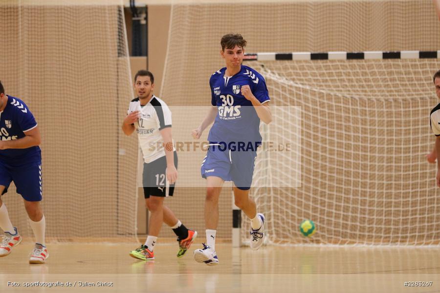 Henrik Jöst, Raiffeisen-Sporthalle, Thüngersheim, 18.10.2020, sport, action, Saison 2020/2021, Handball, sports, Bezirksliga Herren, Deutschland, Oktober 2020, TSV Karlstadt, HSV Thüngersheim - Bild-ID: 2283267
