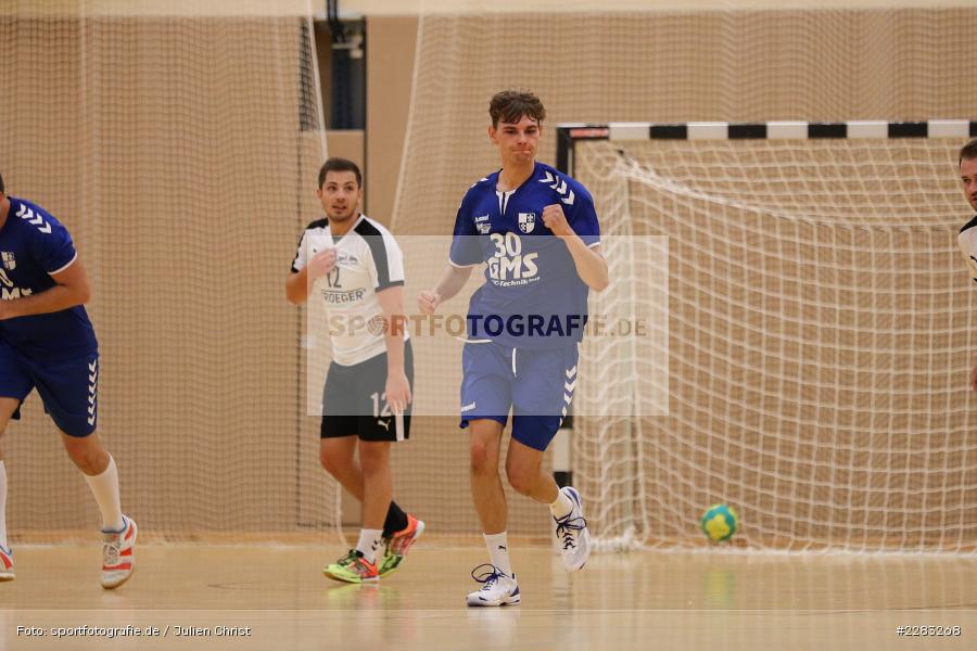 Henrik Jöst, Raiffeisen-Sporthalle, Thüngersheim, 18.10.2020, sport, action, Saison 2020/2021, Handball, sports, Bezirksliga Herren, Deutschland, Oktober 2020, TSV Karlstadt, HSV Thüngersheim - Bild-ID: 2283268